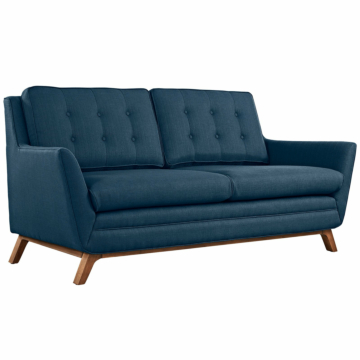 Modway Beguile Upholstered Fabric Loveseat-Azure