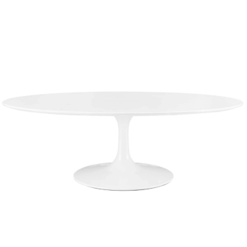 Modway Lippa 48" Oval-Shaped Wood Top Coffee Table
