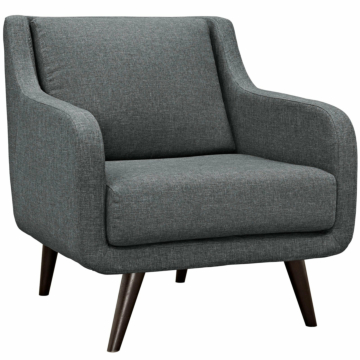 Modway Verve Upholstered Fabric Armchair-Gray