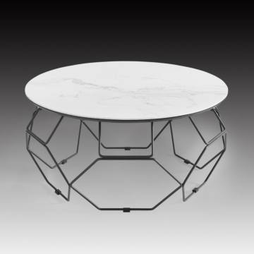 Ellipse Coffee Table with White Ceramic Top | Creative Furniture