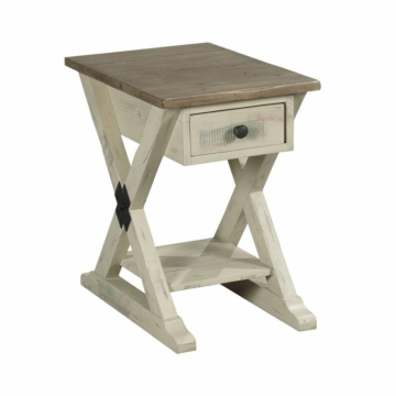Hammary Reclamation Place Trestle Chairside Table