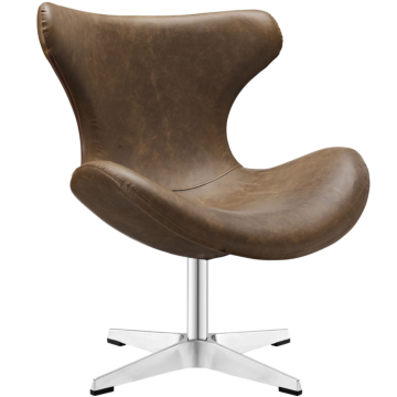 Modway Helm Lounge Chair-Brown