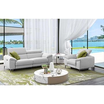 Lucca Fabric Living Room Set, Loveseat and Armchair | Creative Furniture-Bisque Fabric HTL