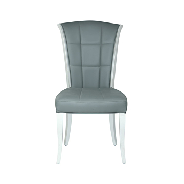 Chintaly Iris Modern Upholstered Side Chair-Gray