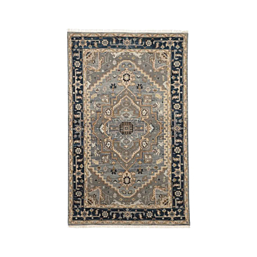 Jaipur Living Andrews Hand-Knotted Medallion Gray Brown Area Rug