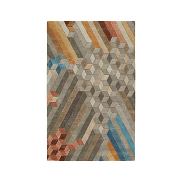 Jaipur Living Cairns Handmade Geometric Multicolor Gray Area Rug 