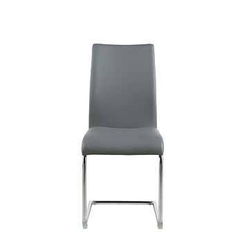 Chintaly Jane Contour Back Cantilever Side Chair-Gray