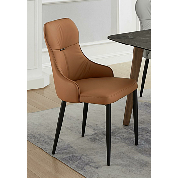 Chintaly Jenny Modern Side Chair-Orange