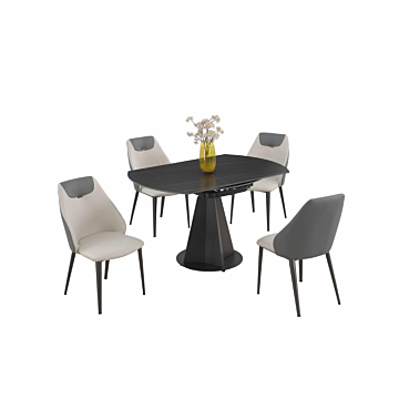 Chintaly Jocelyn Contemporary 5-Piece Dining Room Set