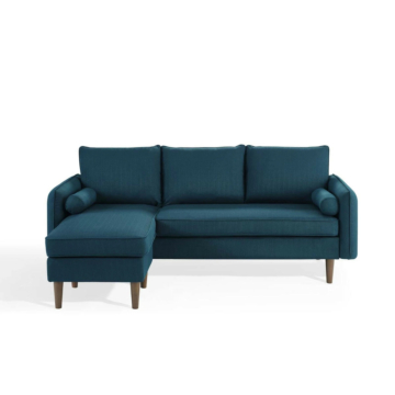 Modway Revive Upholstered Sectional Sofa-Azure-Left Facing Chaise