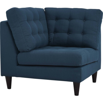 Modway Empress Upholstered Fabric Corner Sofa-Azure