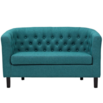 Modway Prospect Upholstered Fabric Loveseat-Teal