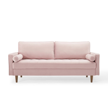 Modway Valour Performance Velvet Sofa-Pink