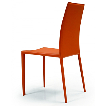 Orlando Side Chair | Creative Furniture-Eco-Leather, Orange