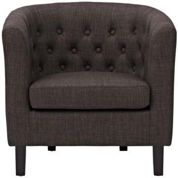 Modway Prospect Upholstered Fabric Armchair-Brown
