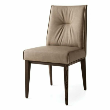 Calligaris Romy Upholstered Chair With Wooden Base | Made to Order