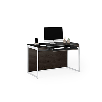 BDI Sequel 20  6103 Compact Desk-Charcoal/Satin Nickel