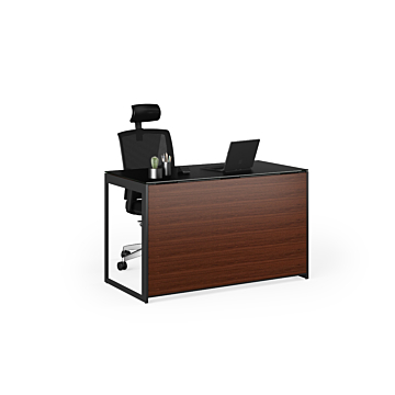 BDI Sequel 20  6103 Compact Desk-Chocolate Walnut/Black