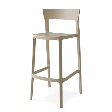 Calligaris Skin CS-1843 stackable polypropylene stool | Quick Ship