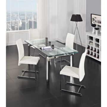 Stark Extendable Dining Table with Tempered Glass Top | Creative Furniture